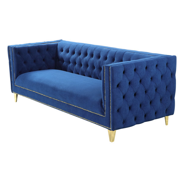 Mercer41 Raschid 86'' Velvet Sofa Wayfair